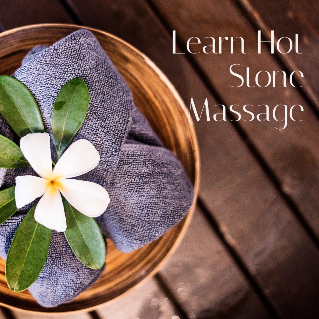 Woman relaxing during a hot stone massage